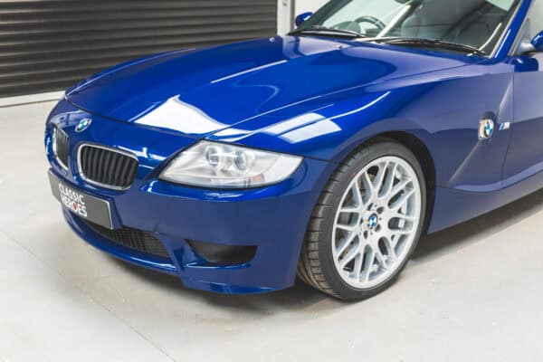 Nearside exterior bonnet and alloy wheel on BMW E86 Z4 M Coupe.