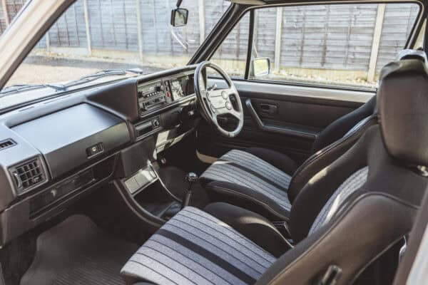 Interior of Golf GTI Mk 1.