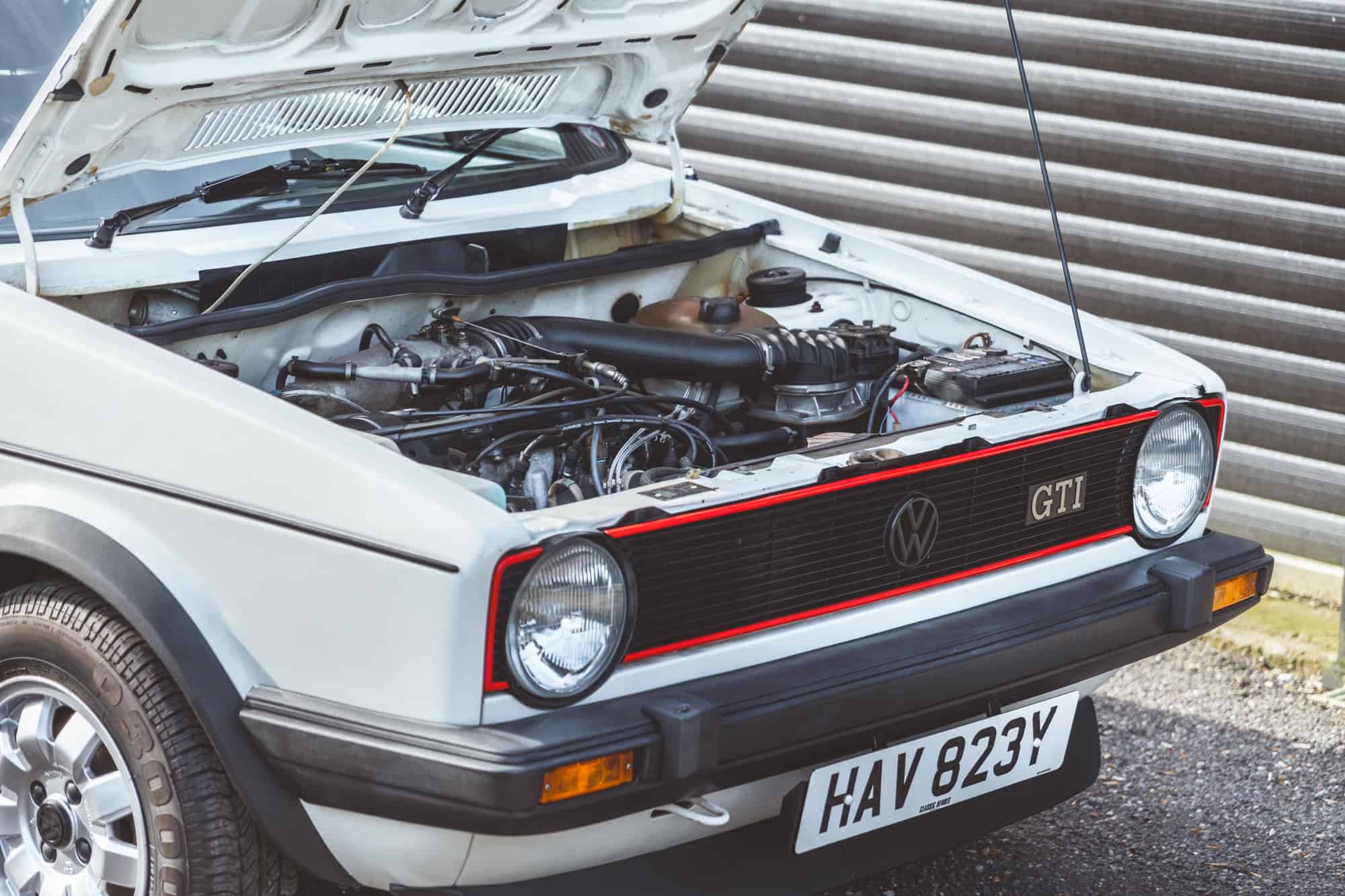 Engine bay Golf GTI MK1.