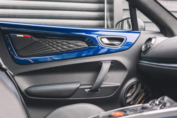 Nearside door interior on Renault Alpine.