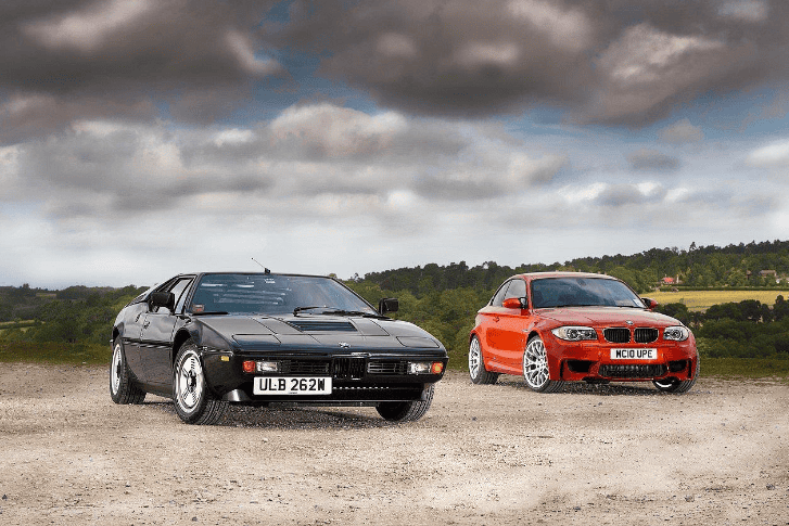 Front exterior of BMW M1 and 1M.