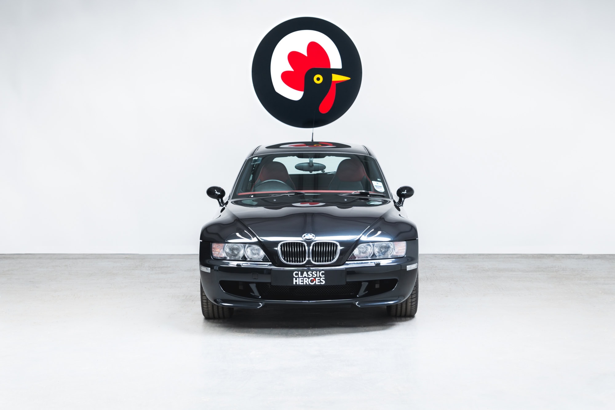 Front exterior view of BMW E36 Z3 M Coupe Sapphire Black.