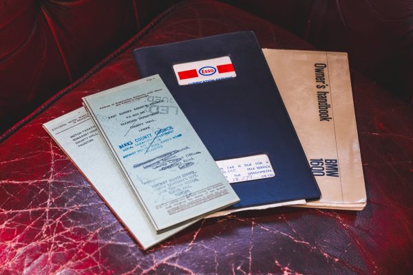 BMW 2002 historic keepers documents and handbooks.